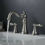 Load image into Gallery viewer, Bathroom Faucet Widespread Chrome with Drain