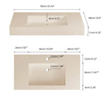 Load image into Gallery viewer, Bathroom Sink Wall-Mounted Solid Surface With Drain