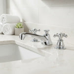 Load image into Gallery viewer, Chrome Widespread Bathroom Faucet 3-Hole Deck Mount with Pop-Up Drain