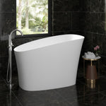 Load image into Gallery viewer, Matte Freestanding Stone Resin Soaking Tub with Drain