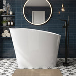 Load image into Gallery viewer, Matte Freestanding Stone Resin Soaking Tub with Drain