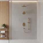 Load image into Gallery viewer, Multi-Finish Wall Mount Dual Shower System with 3 Sprays