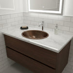 Load image into Gallery viewer, Oil Rubbed Bronze Drop-In Copper Sink with Overflow