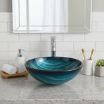 Load image into Gallery viewer, Vessel Bathroom Sink Above-Counter Glass