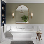 Load image into Gallery viewer, White Freestanding Soaking Bathtub with Integrated Overflow