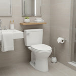 Load image into Gallery viewer, White Two-Piece Elongated Toilet with Soft Close Seat