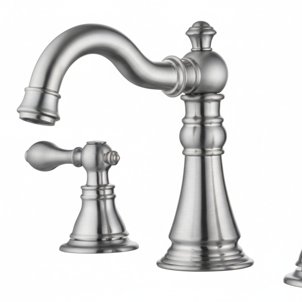 Bathroom  Faucet Widespread Chrome with Drain