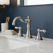 Bathroom  Faucet Widespread Chrome with Drain