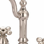 Load image into Gallery viewer, Bathroom Faucet Widespread Polished Nickel with Drain
