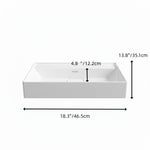 Load image into Gallery viewer, Bathroom Sink Wall-Mount Ceramic With Drain Cover