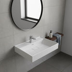 Load image into Gallery viewer, Bathroom Sink Wall-Mount Ceramic With Drain Cover