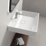 Load image into Gallery viewer, Bathroom Sink Wall-Mount Ceramic With Drain Cover