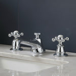 Load image into Gallery viewer, Chrome Widespread Bathroom Faucet 3-Hole Deck Mount with Pop-Up Drain