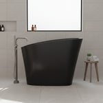 Load image into Gallery viewer, Matte Freestanding Stone Resin Soaking Tub with Drain