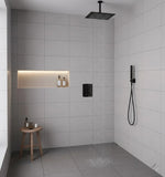 Load image into Gallery viewer, Multi-Finish Ceiling Mount Shower System with Thermostatic Valve