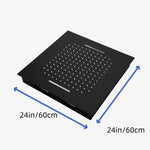 Load image into Gallery viewer, Multi-Finish Ceiling Mount Shower System with Thermostatic Valve