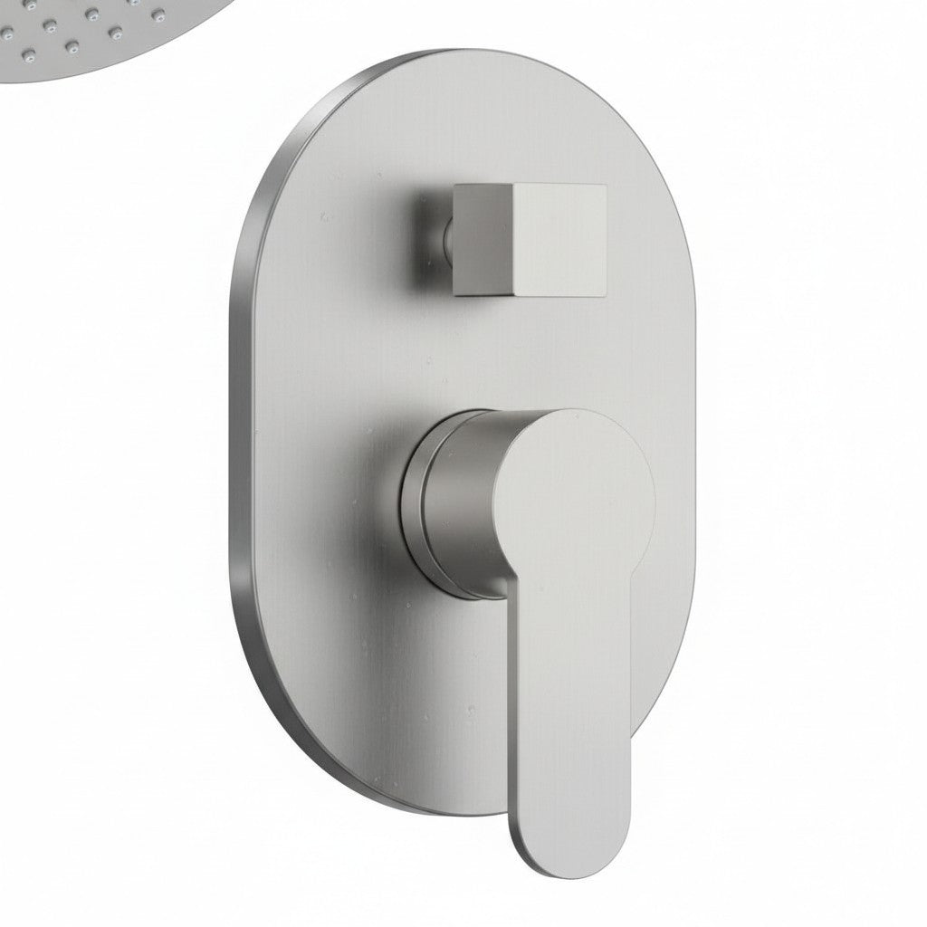 Multi-Finish Wall Mount Dual Shower System with 3 Sprays