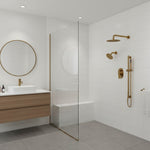 Load image into Gallery viewer, Multi-Finish Wall Mount Dual Shower System with 3 Sprays