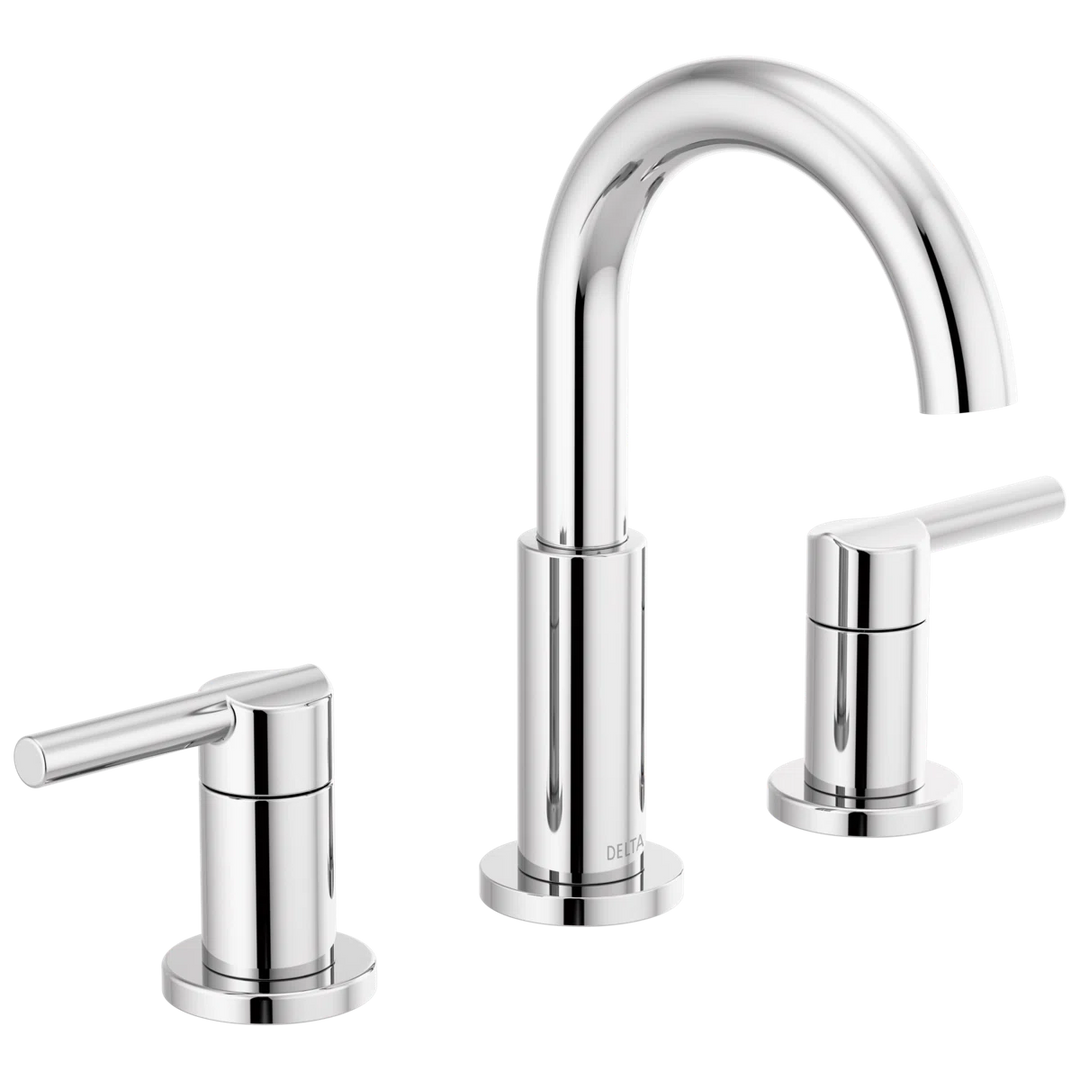 Widespread Bathroom Faucet 3 Hole Multi-Finish with Drain