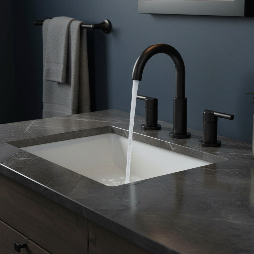 Widespread Bathroom Faucet 3 Hole Multi-Finish with Drain