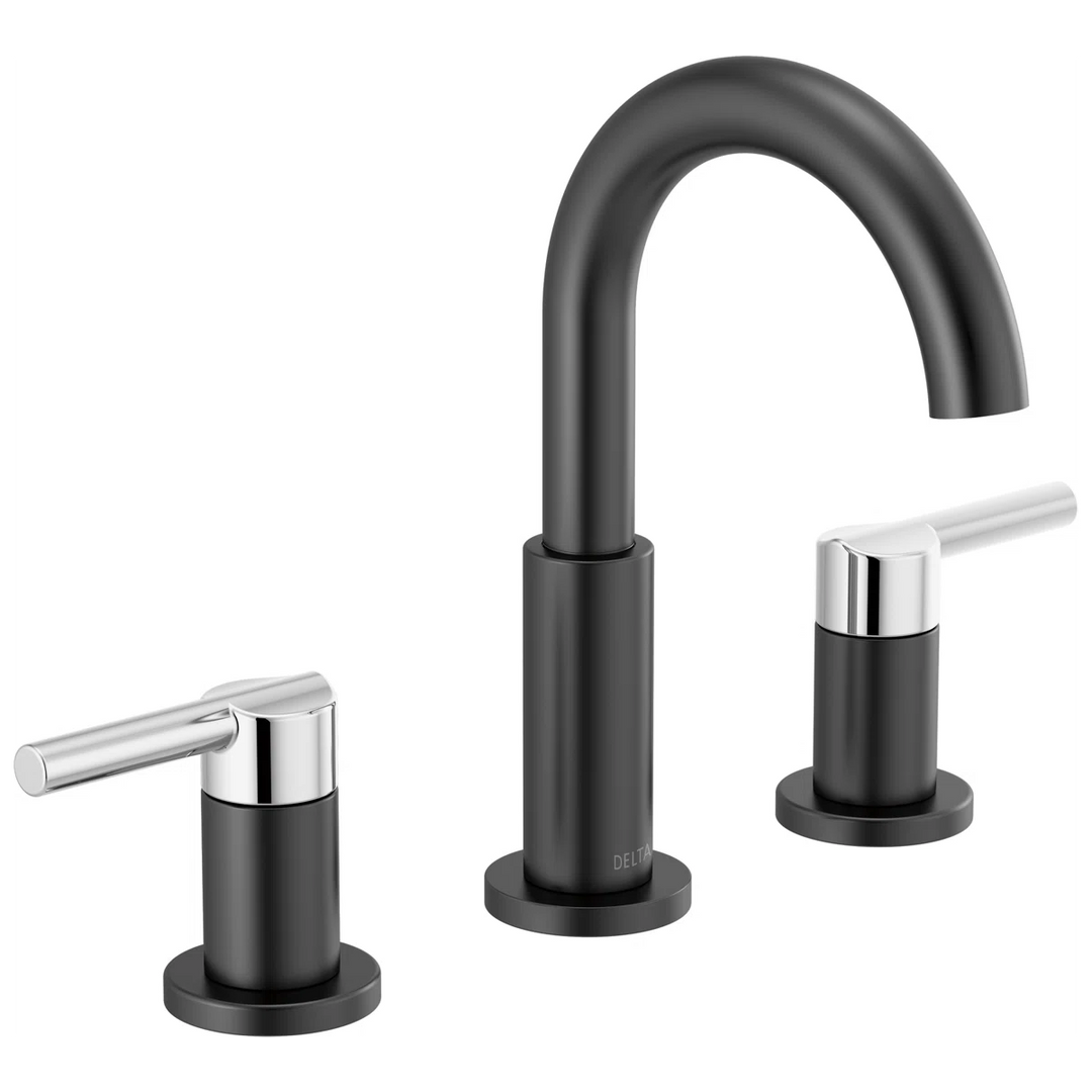 Widespread Bathroom Faucet 3 Hole Multi-Finish with Drain
