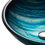 Load image into Gallery viewer, Vessel Bathroom Sink Above-Counter Glass