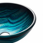 Load image into Gallery viewer, Vessel Bathroom Sink Above-Counter Glass