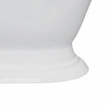 Load image into Gallery viewer, White Freestanding Cast Iron Soaking Tub with Drain