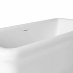 Load image into Gallery viewer, White Freestanding Double Ended Bathtub with Center Drain