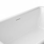 Load image into Gallery viewer, White Freestanding Double Ended Bathtub with Center Drain