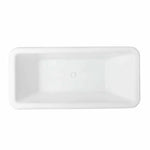 Load image into Gallery viewer, White Freestanding Double Ended Bathtub with Center Drain