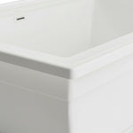 Load image into Gallery viewer, White Freestanding Soaking Bathtub with Integrated Overflow