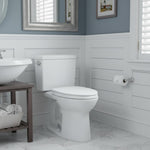 Load image into Gallery viewer, White Two-Piece Elongated Toilet with Soft Close Seat
