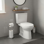 Load image into Gallery viewer, White Two-Piece Elongated Toilet with Soft Close Seat
