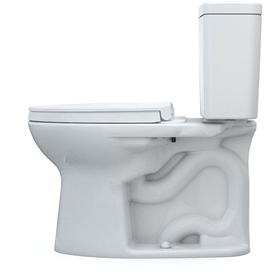 White Two-Piece Elongated Toilet with Soft Close Seat