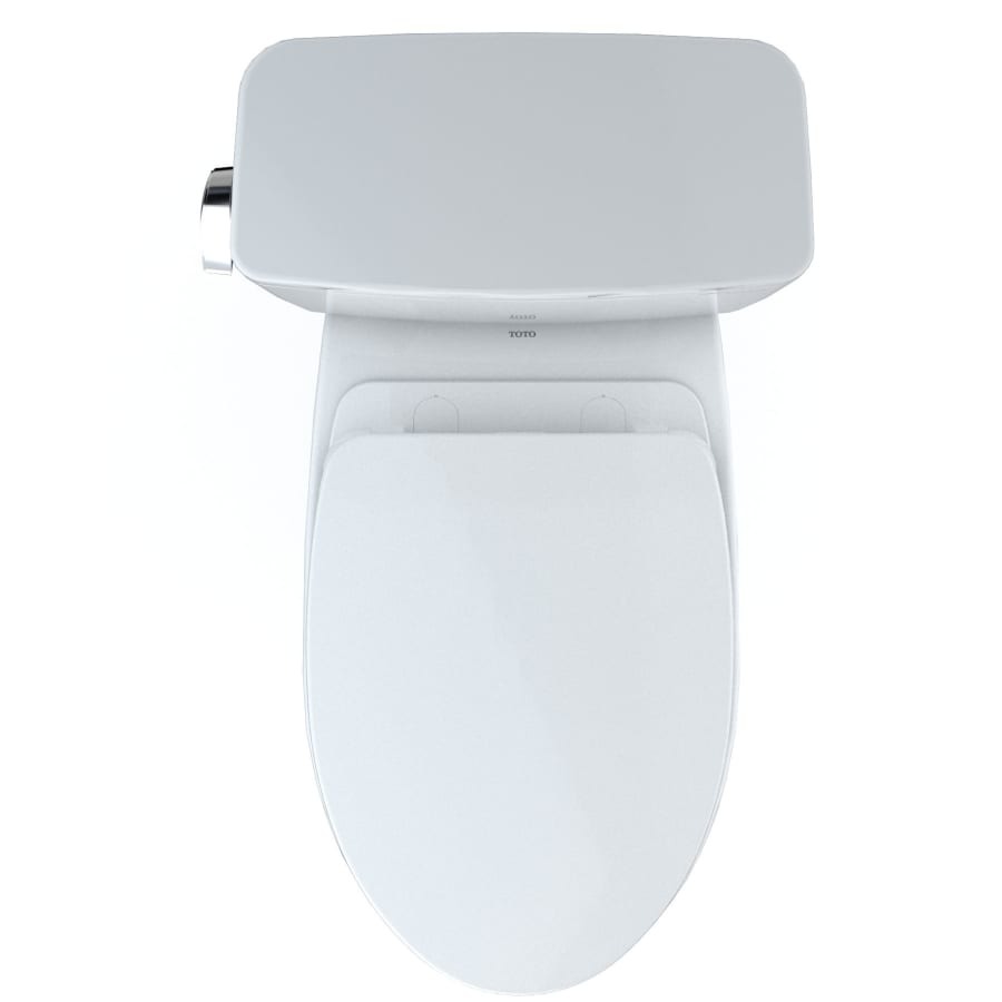 White Two-Piece Elongated Toilet with Soft Close Seat